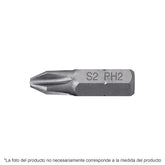Juego de 5 puntas para desarmador ph0 2"..